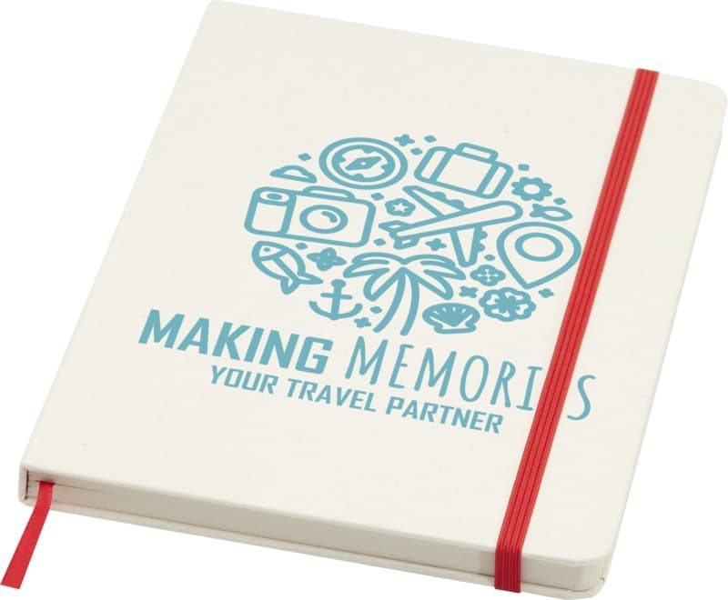 Bass A5 recycled hard cover notebook with lined pages 24