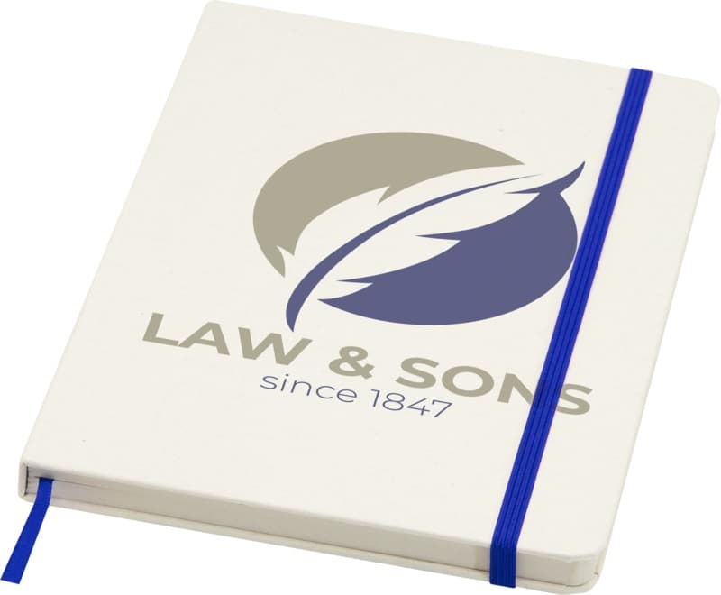 Bass A5 recycled hard cover notebook with lined pages 12