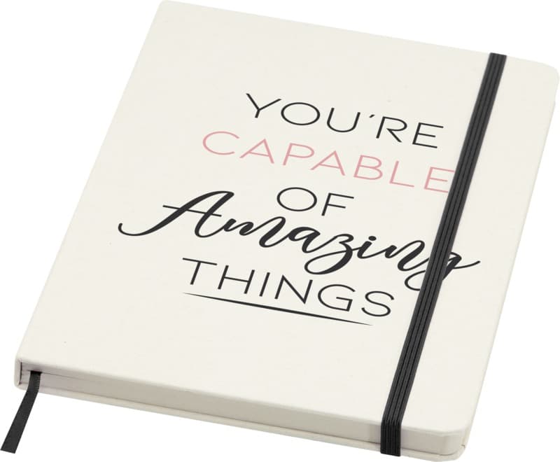 Bass A5 recycled hard cover notebook with lined pages 6