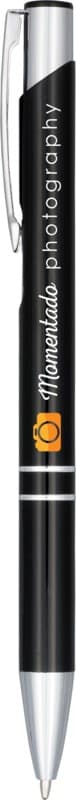 Moneta anodized aluminium click ballpoint pen (black ink) 5