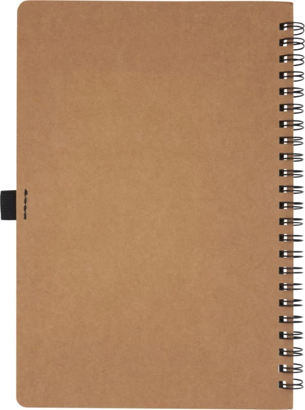 Cobble A5 wire-o recycled cardboard notebook with stone paper 3
