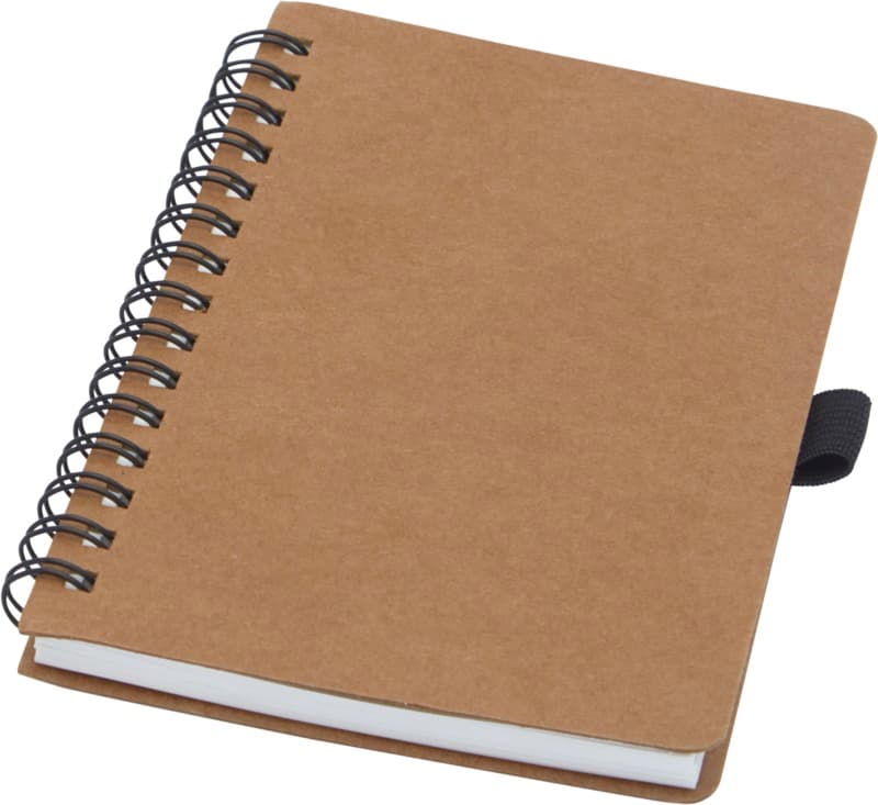 Cobble A6 wire-o recycled cardboard notebook with stone paper 1