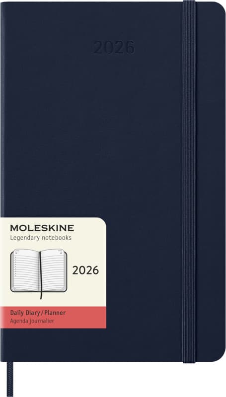 Moleskine hard cover 12 month L daily planner 7
