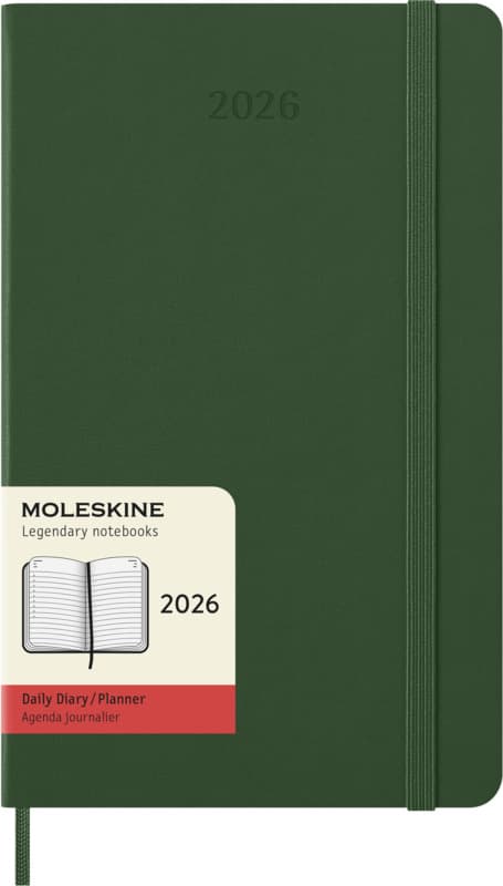 Moleskine hard cover 12 month L daily planner 13