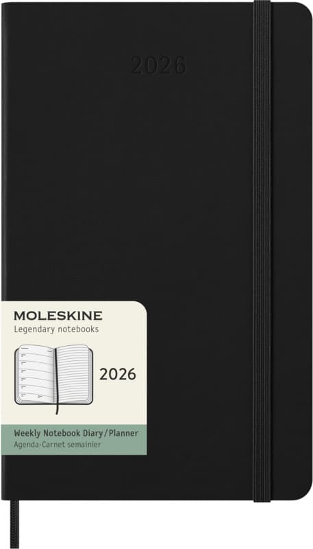 Moleskine hard cover 12 month weekly L planner 20
