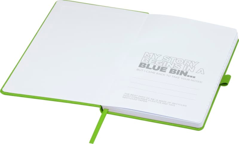 Honua A5 recycled paper notebook with recycled PET cover 46