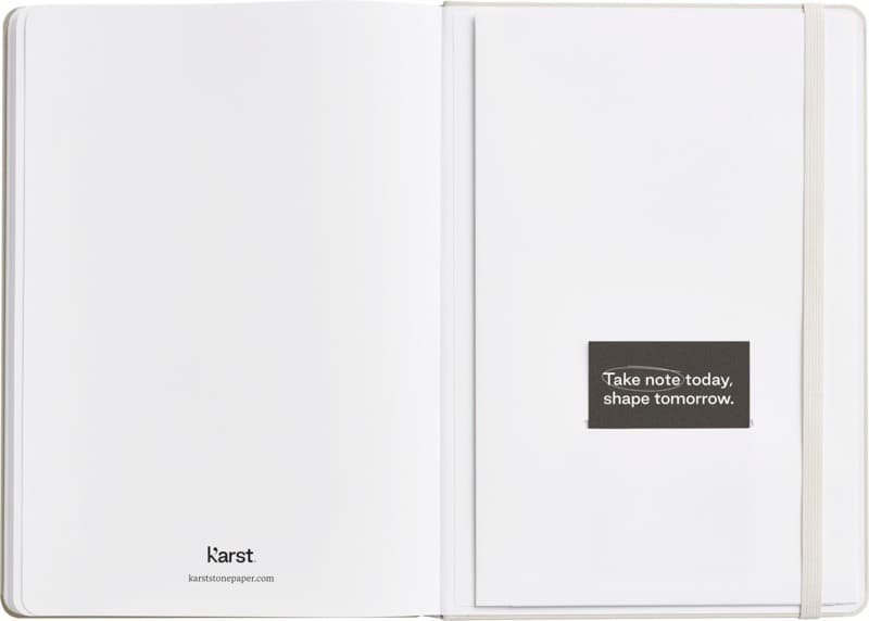 Karst® A5 stone paper hardcover notebook - lined 4