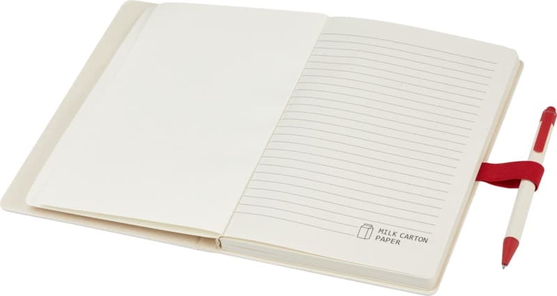 Dairy Dream A5 size reference recycled milk cartons notebook and ballpoint pen set 11