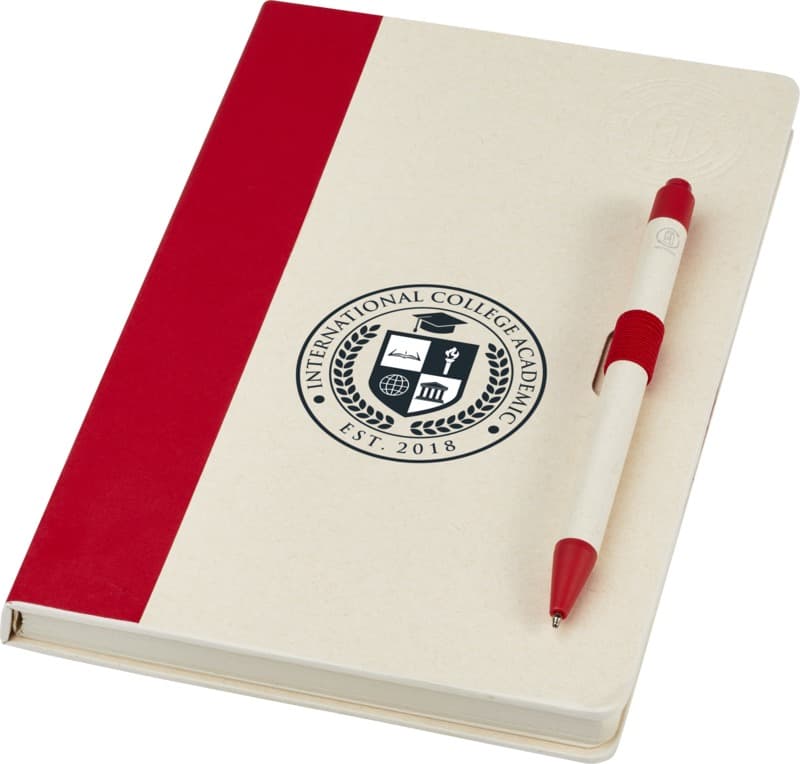 Dairy Dream A5 size reference recycled milk cartons notebook and ballpoint pen set 14