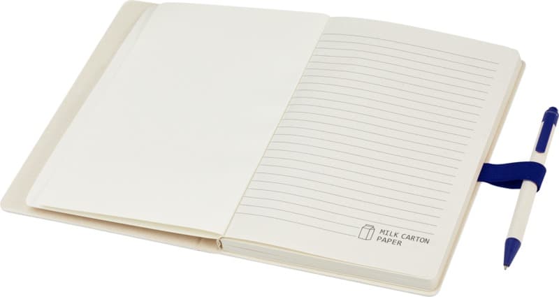 Dairy Dream A5 size reference recycled milk cartons notebook and ballpoint pen set 18