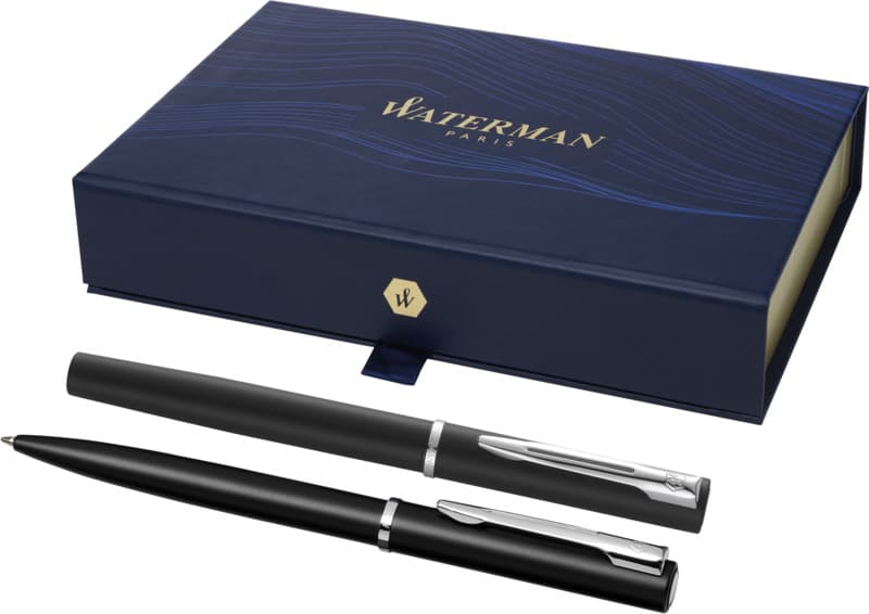 Waterman Allure rollerball and ballpoint pen set  (black ink) 1