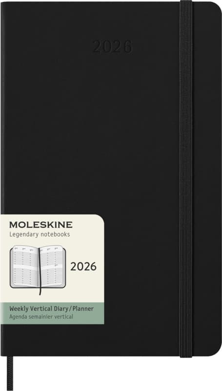 Moleskine hard cover 12 month L weekly planner vertical 1