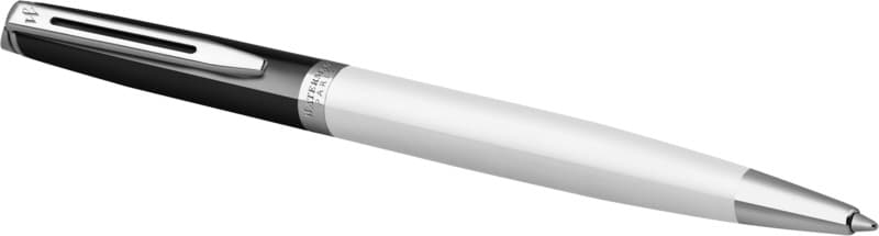 Hemisphere colour blocking ballpoint pen with palladium trim (blue ink) 3