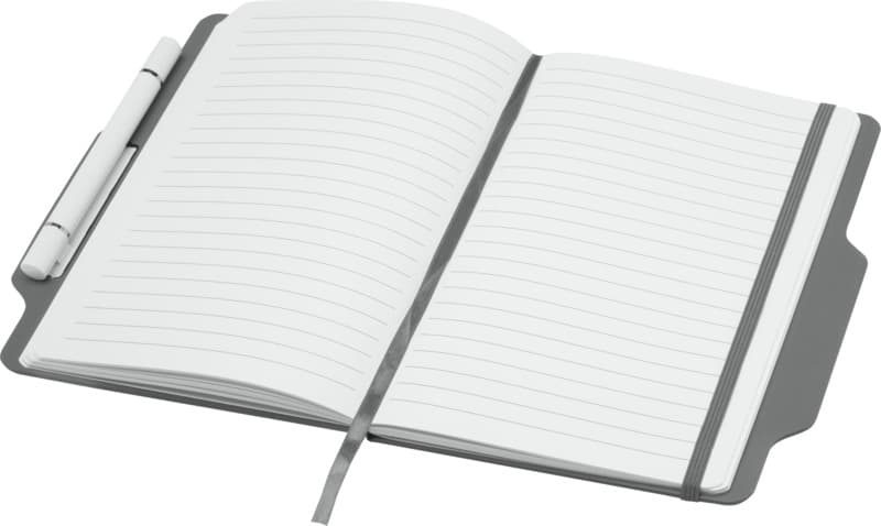 Nexus A5 hard cover notebook with pen and pencil combo (black ink) 22