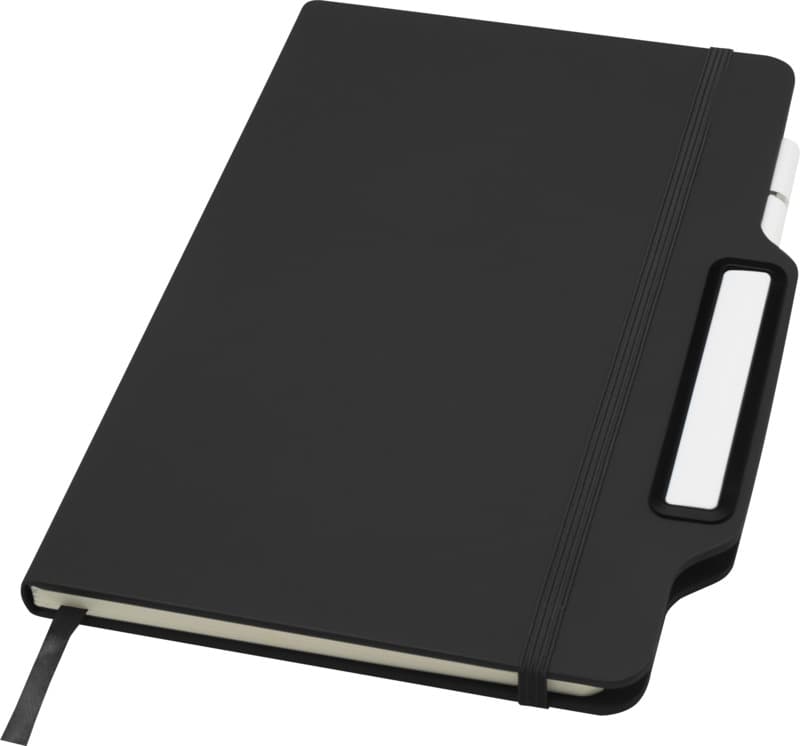 Nexus A5 hard cover notebook with pen and pencil combo (black ink) 28