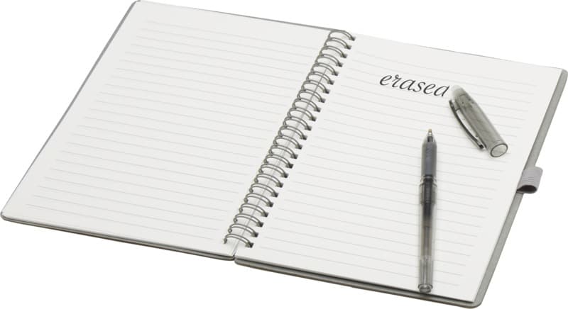 Slate A5 reusable hard cover notebook and pen set (black ink) 14