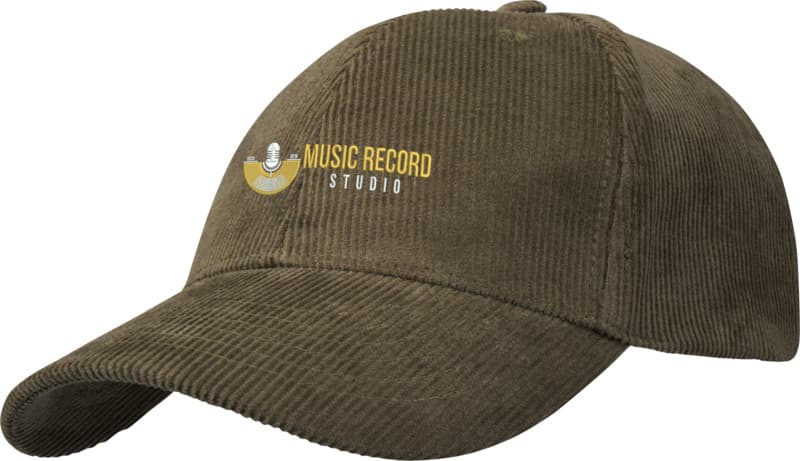 Hutton 6 panel recycled corduroy cap 4