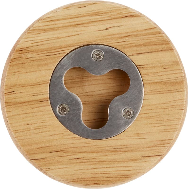 Scoll wooden coaster with bottle opener 2