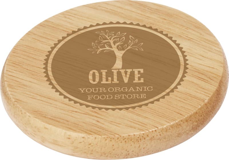 Scoll wooden coaster with bottle opener 6