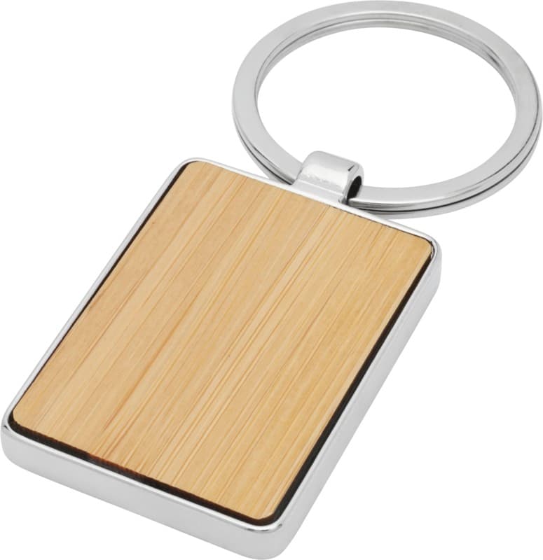Neta bamboo rectangular keychain 1