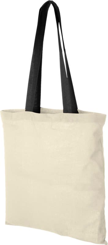 Nevada 100 g/m² cotton tote bag coloured handles 7L 1