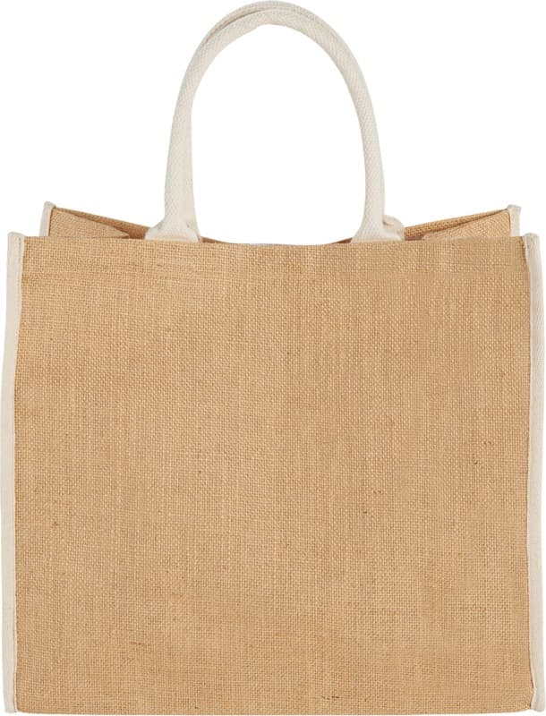 Harry coloured edge jute tote bag 25L 2
