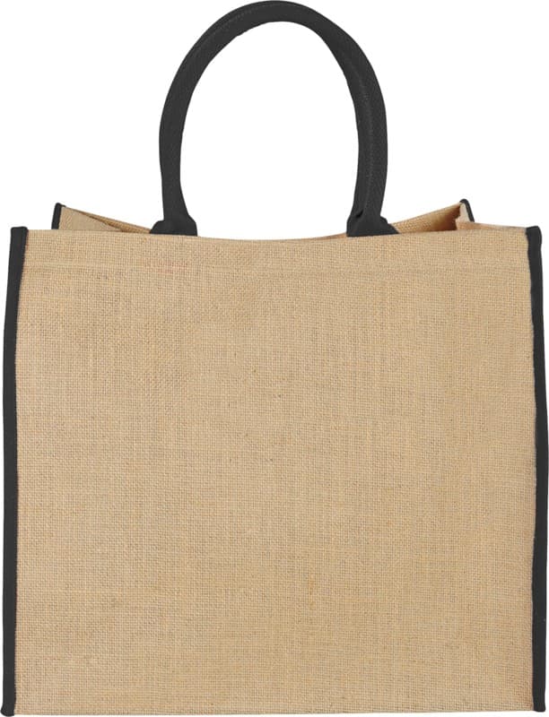 Harry coloured edge jute tote bag 25L 9