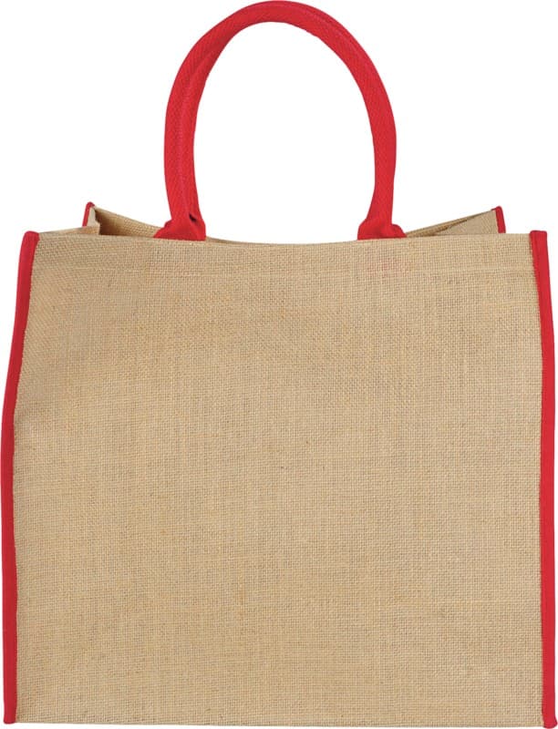Harry coloured edge jute tote bag 25L 26