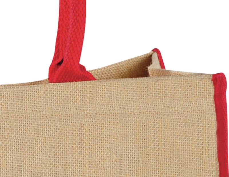 Harry coloured edge jute tote bag 25L 28