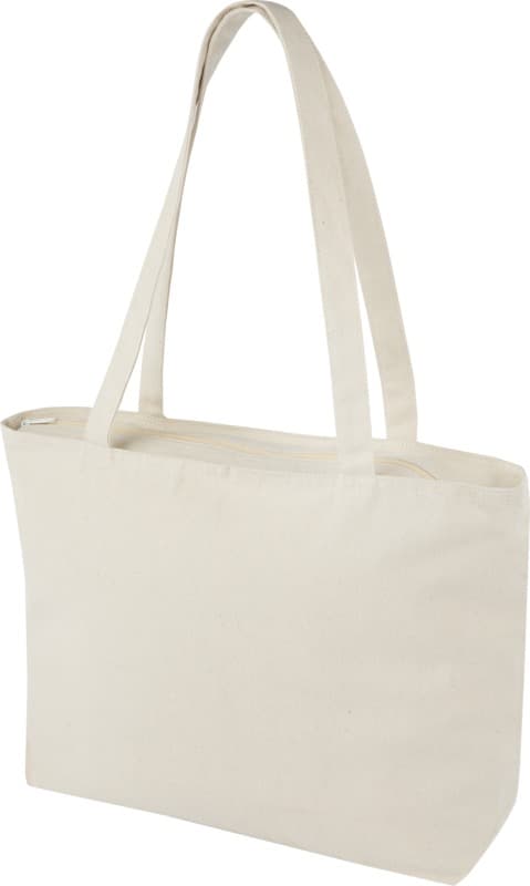 Ningbo 320 g/m² zippered cotton tote bag 15L 1