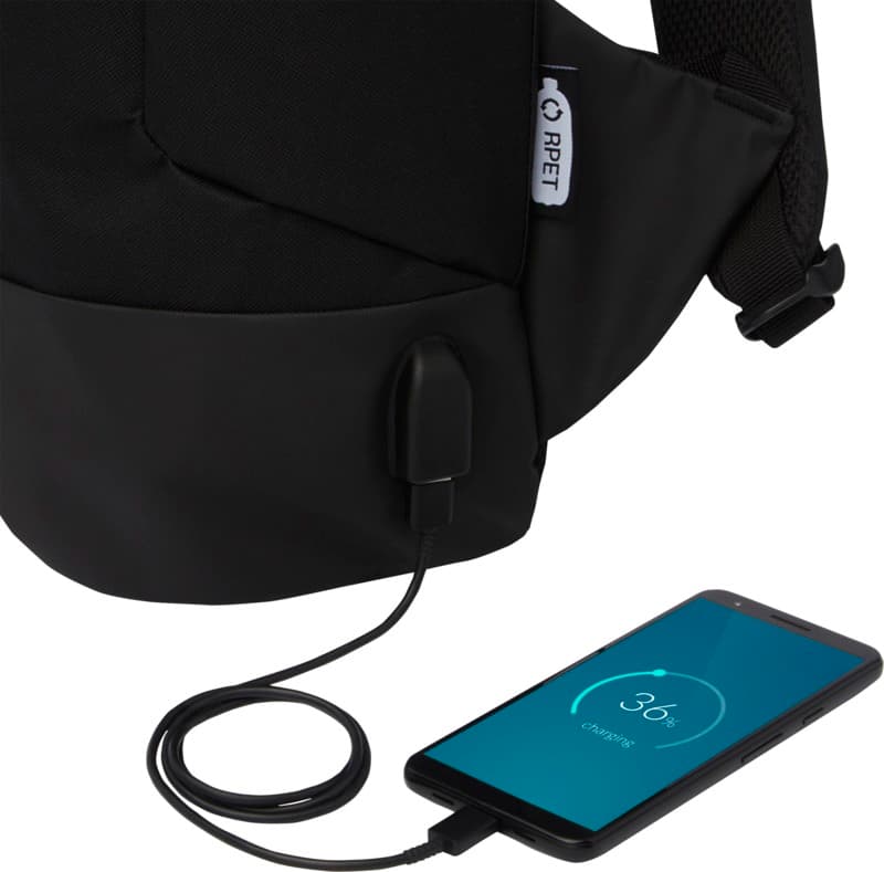 Cover GRS RPET anti-theft backpack 18L 4