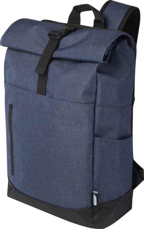Libra 15.6" GRS recycled roll-up laptop backpack 12L 6