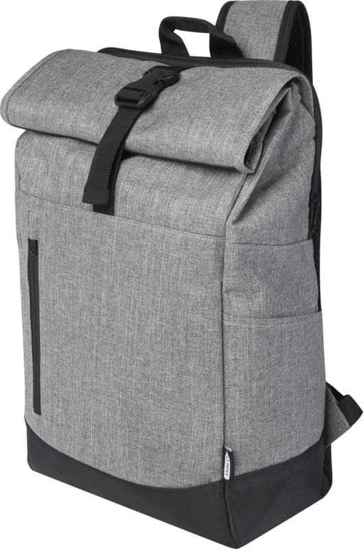 Libra 15.6" GRS recycled roll-up laptop backpack 12L 1