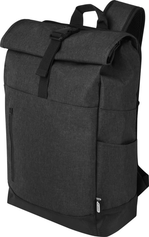 Libra 15.6" GRS recycled roll-up laptop backpack 12L 11