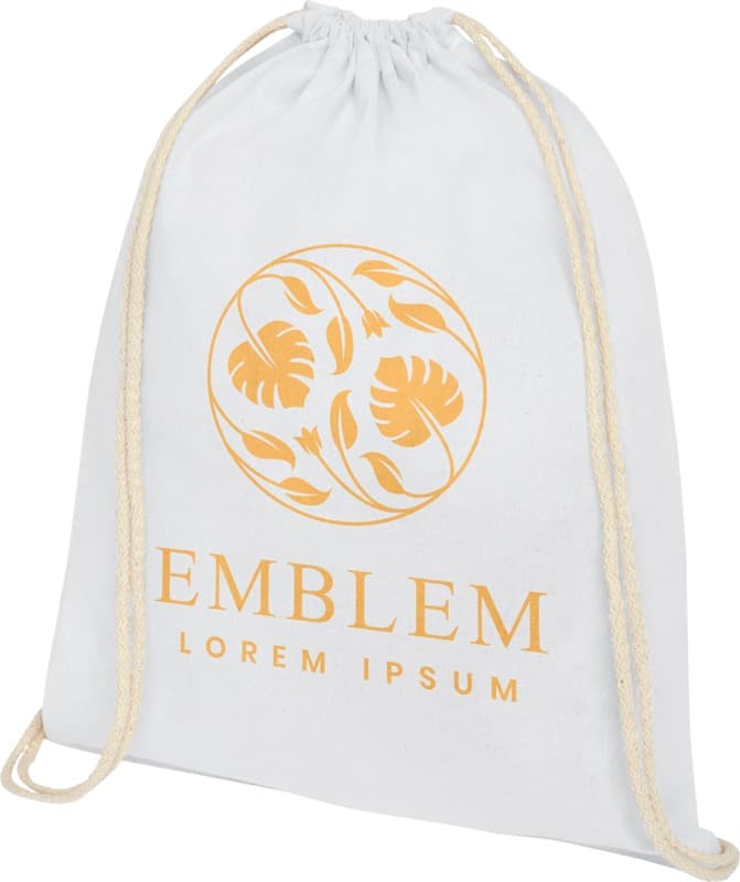 Oregon 140 g/m² cotton drawstring bag 5L 4