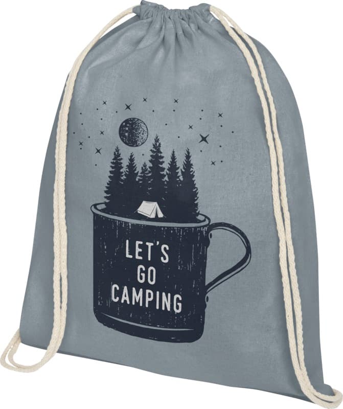 Oregon 140 g/m² cotton drawstring bag 5L 32