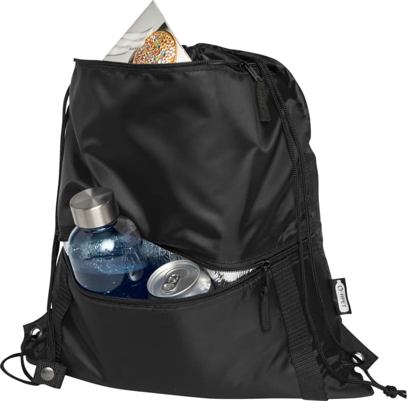Adventure recycled insulated drawstring bag 9L 4
