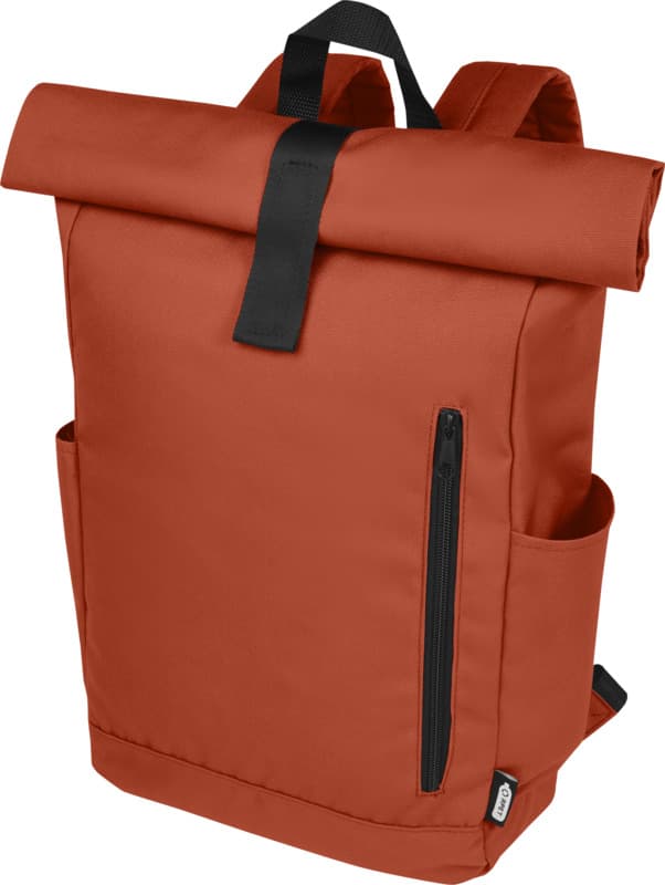 Byron 15.6" GRS RPET roll-top backpack 18L 18