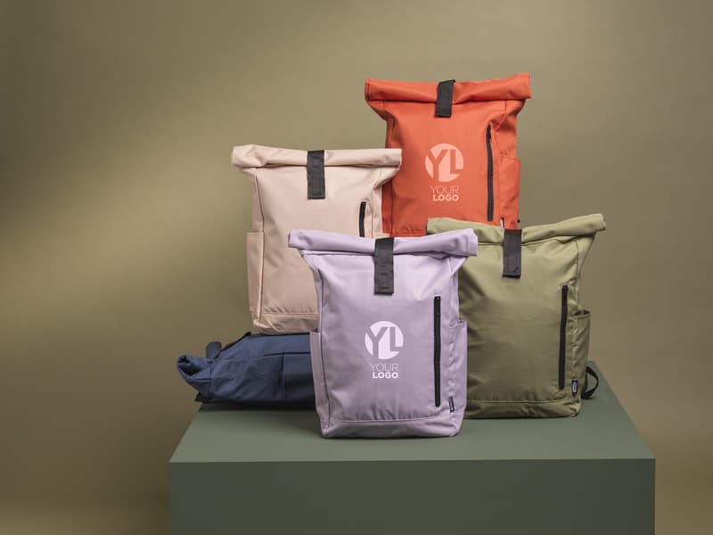 Byron 15.6" GRS RPET roll-top backpack 18L 24