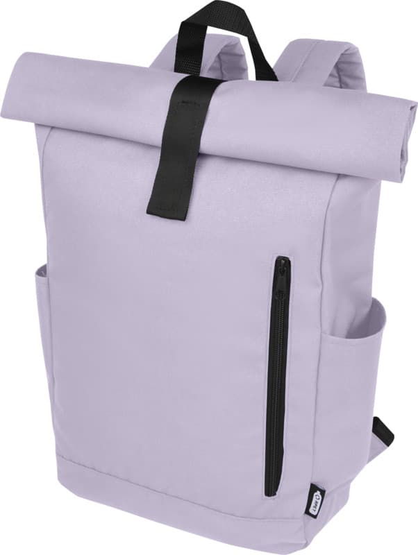 Byron 15.6" GRS RPET roll-top backpack 18L 27