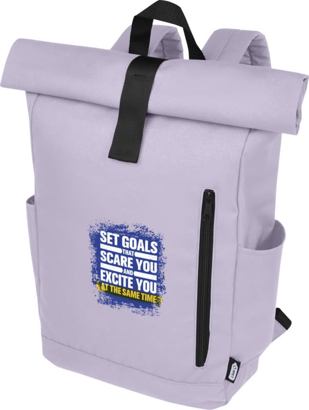 Byron 15.6" GRS RPET roll-top backpack 18L 35