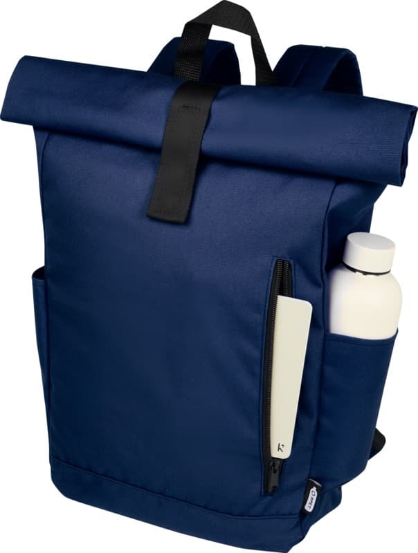Byron 15.6" GRS RPET roll-top backpack 18L 47