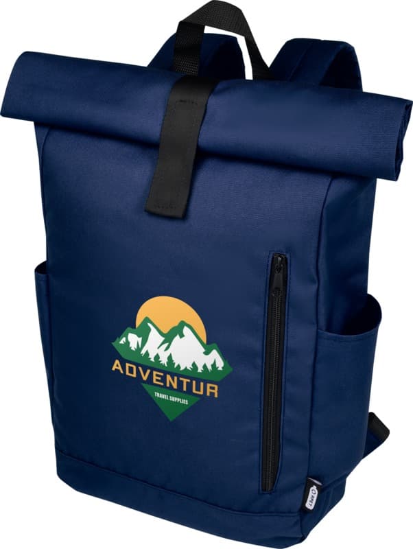 Byron 15.6" GRS RPET roll-top backpack 18L 51
