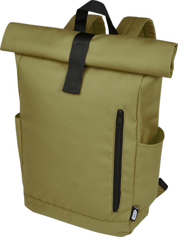 Byron 15.6" GRS RPET roll-top backpack 18L 52