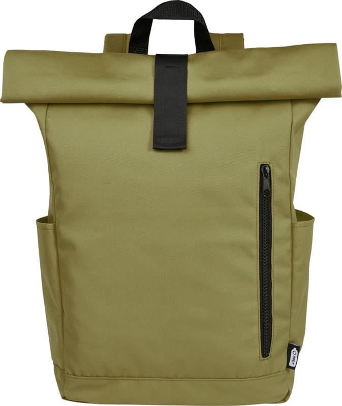 Byron 15.6" GRS RPET roll-top backpack 18L 53