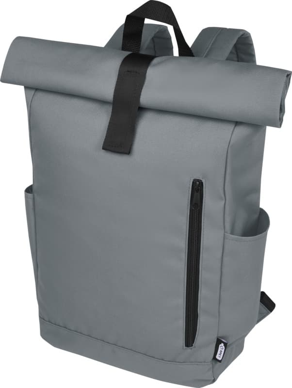 Byron 15.6" GRS RPET roll-top backpack 18L 60