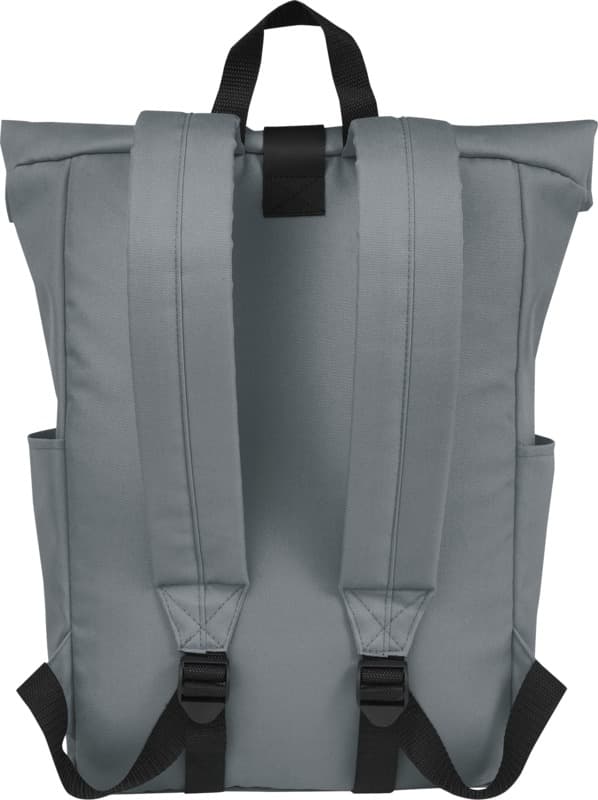 Byron 15.6" GRS RPET roll-top backpack 18L 62