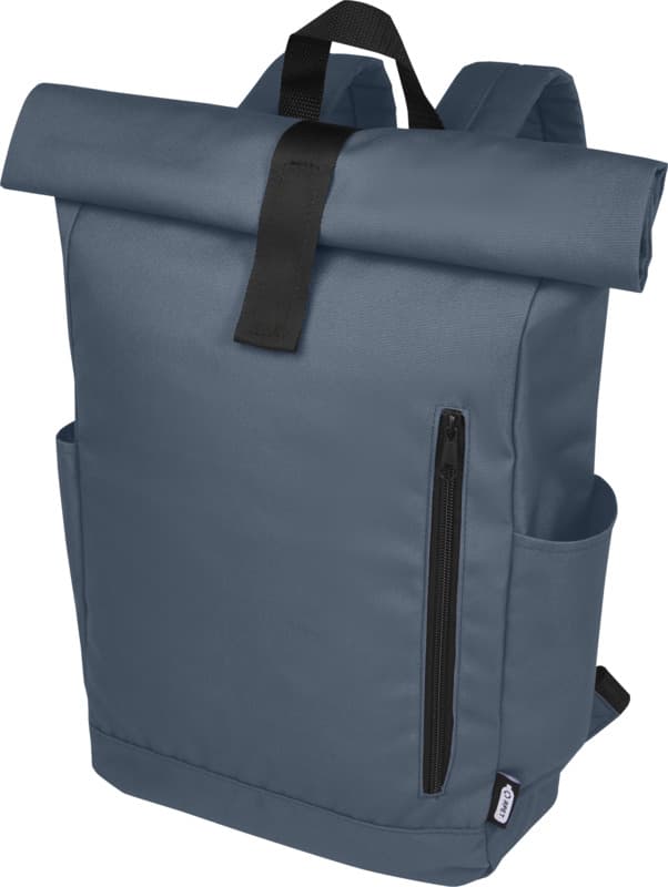 Byron 15.6" GRS RPET roll-top backpack 18L 75