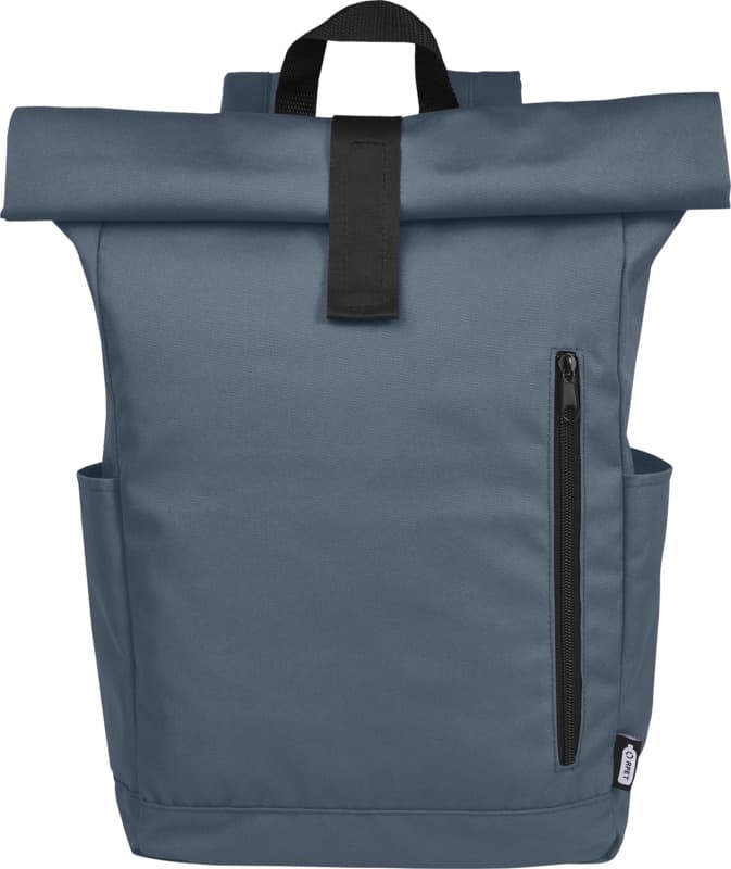 Byron 15.6" GRS RPET roll-top backpack 18L 76