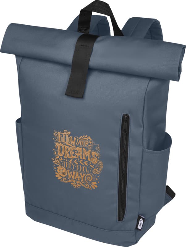 Byron 15.6" GRS RPET roll-top backpack 18L 83